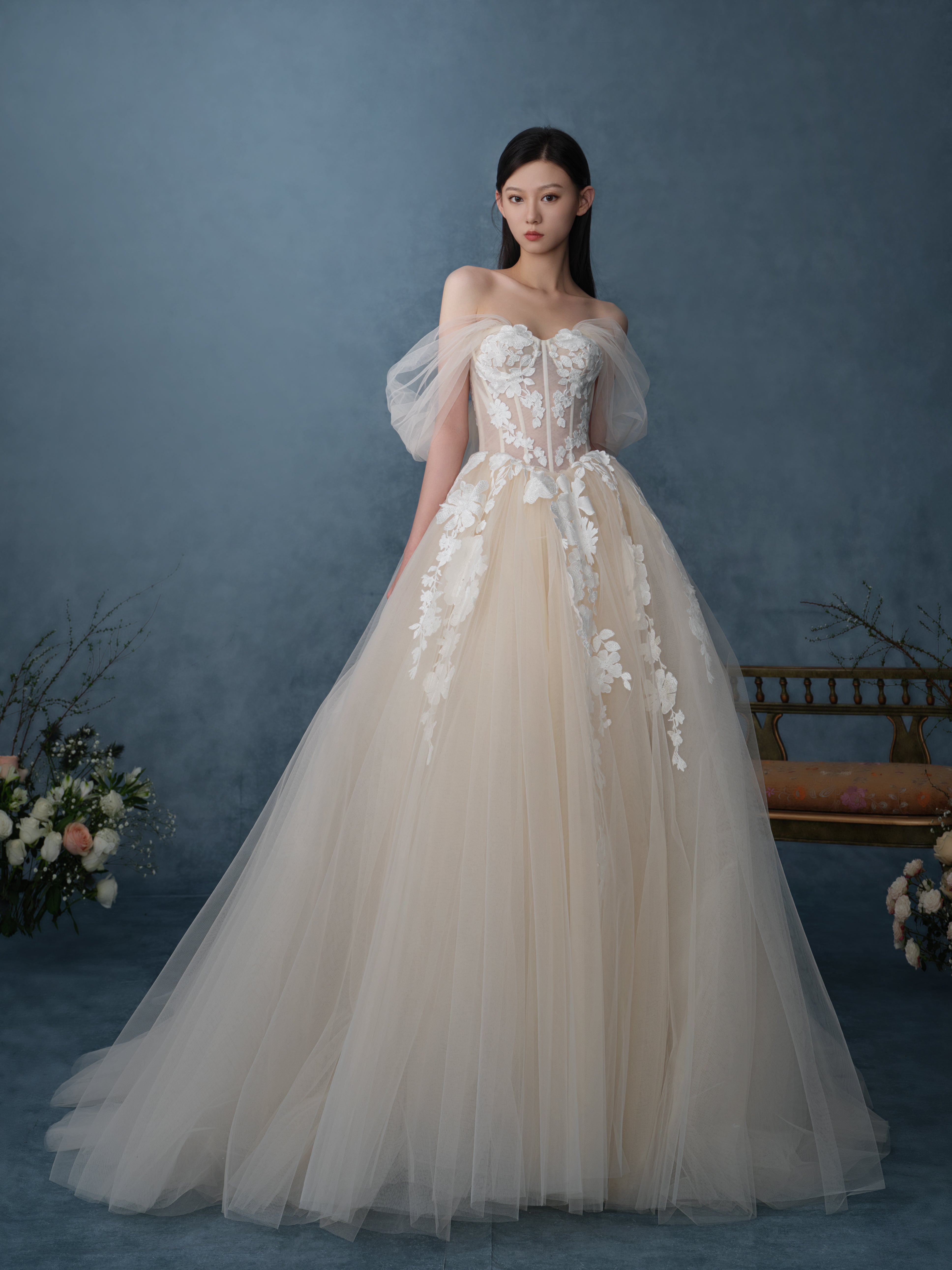 月照花影 flower shadow in moonlight