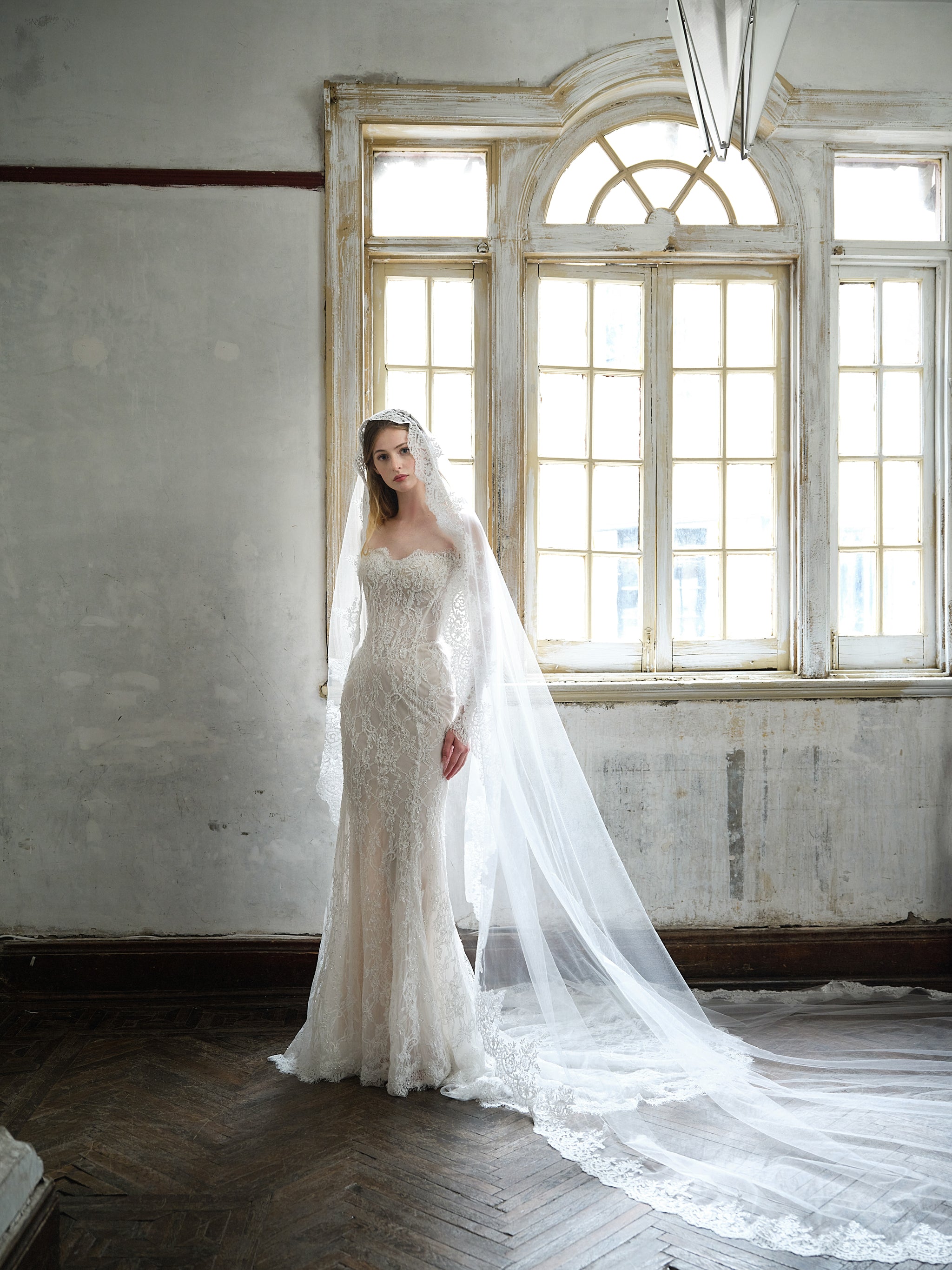 morning mist formal dress Morning Mist Fishtail Dress in Angel Wing